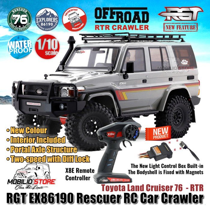 RGT EX86190 Rescuer Toyota Land Cruiser 76 RC Crawler RTR