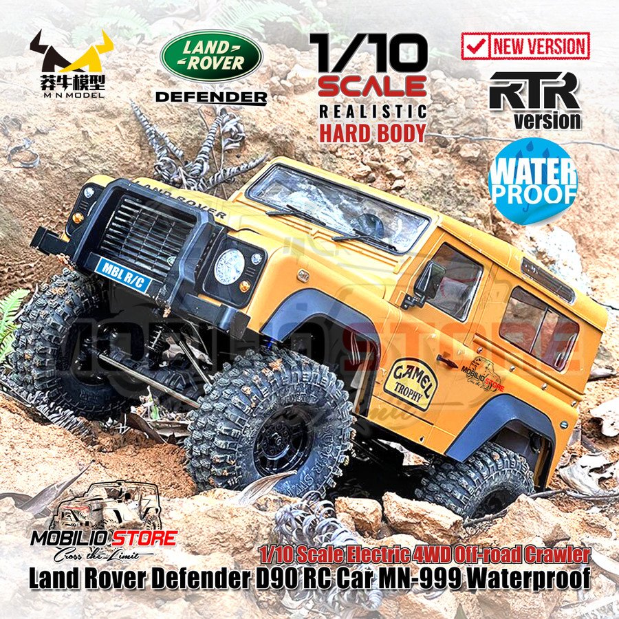 MN 999 Waterproof Land Rover Defender RC Car 1/10 Scale