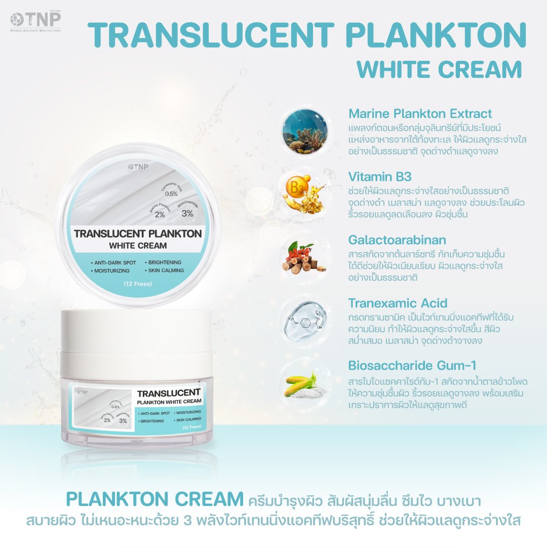 TRANSLUCENT PLANKTON WHITE CREAM