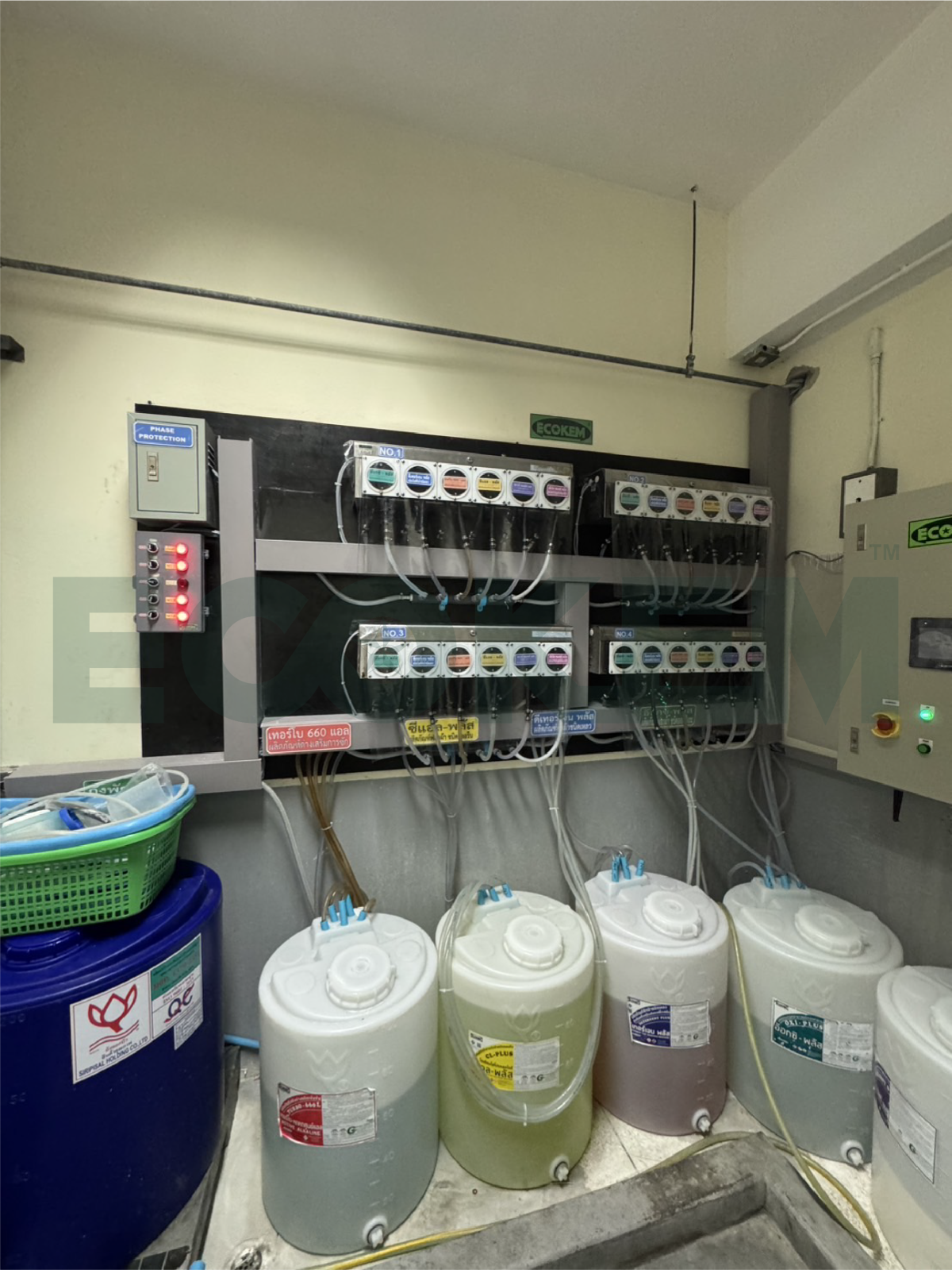 Automatic Laundry Chemical Dispensing System Installation