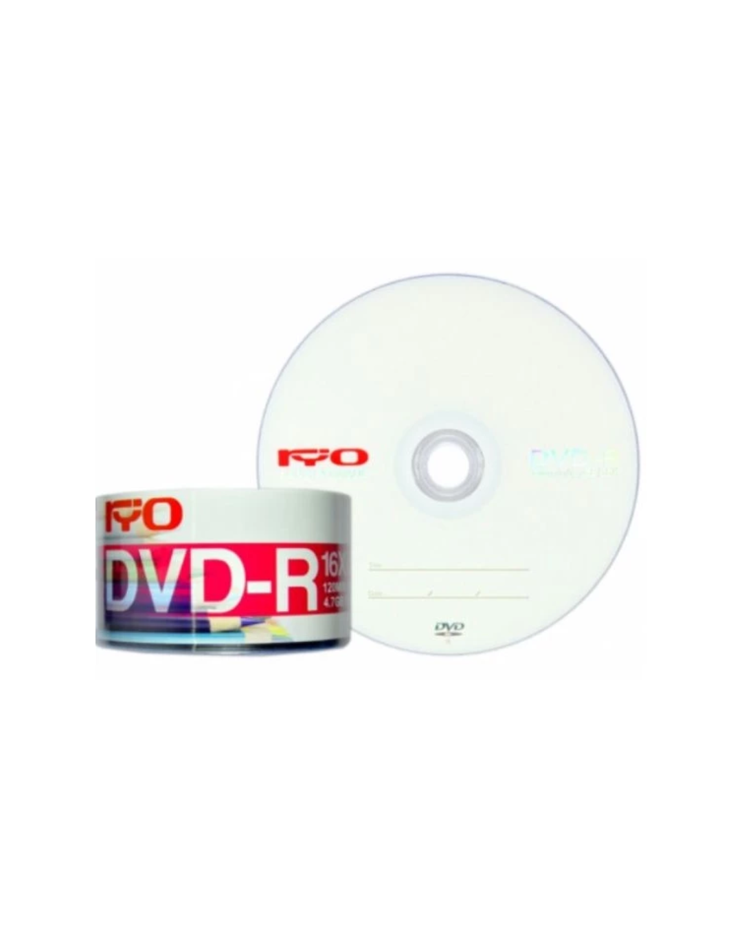 แผ่น DVD-R RYO 4.7GB 16X 120Min (1แผ่น)