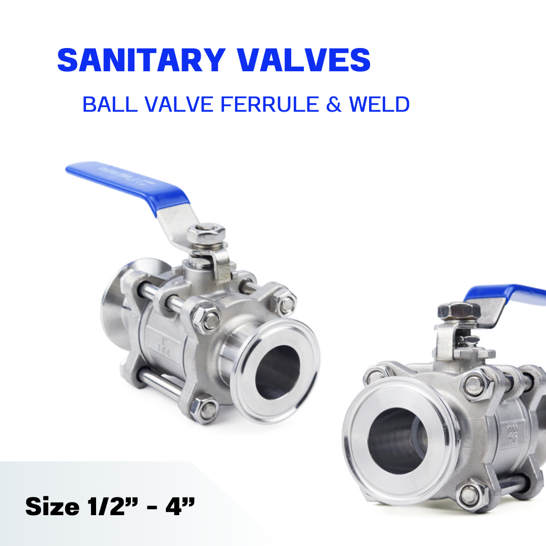 BALL VALVE FERRULE - SANITARY VALVES