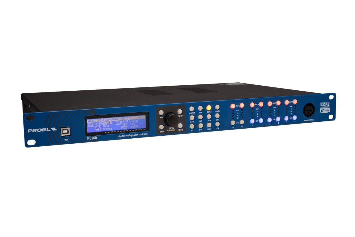 Axiom PC260 Digital Loudspeaker Controller 2-Input/6-Output Digital ...