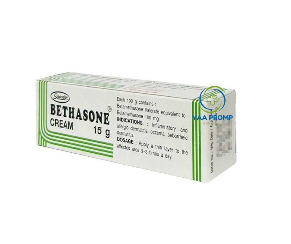 BETHASONE CREAM เบธาโซน ครีม แก้คัน 15กรัม