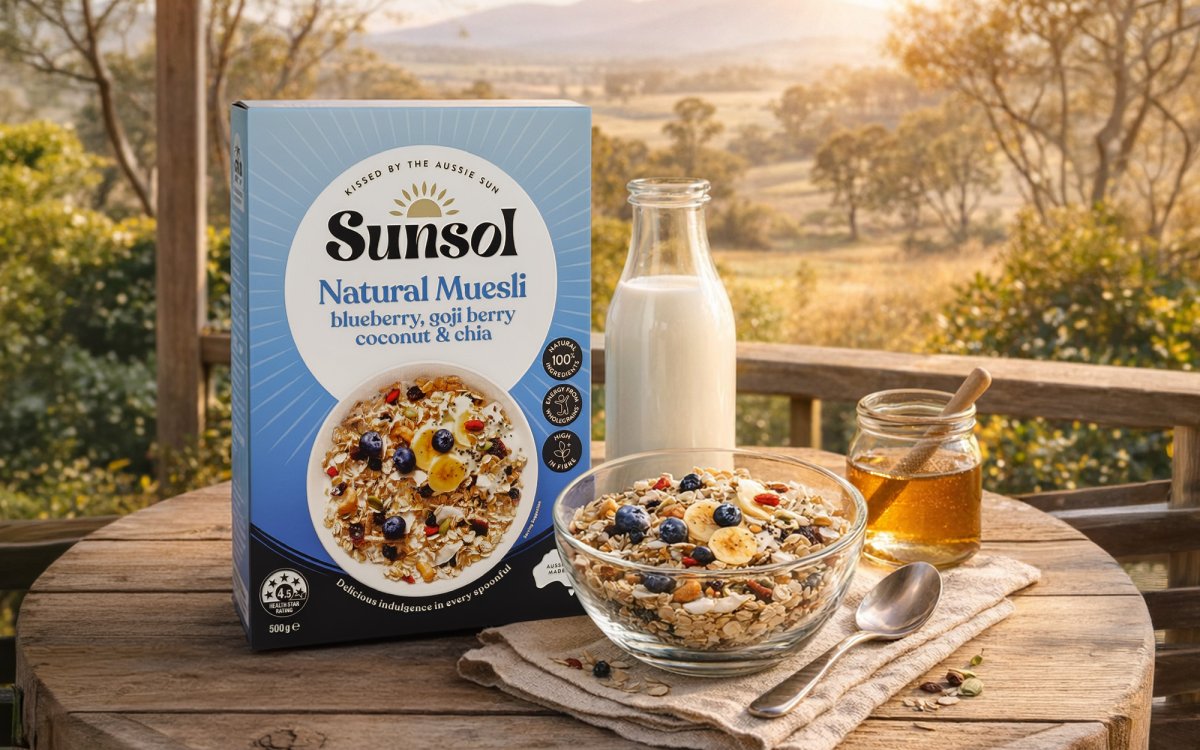 Sunsol แบรนด์มูสลี่และกราโนล่าจากออสเตรเลีย