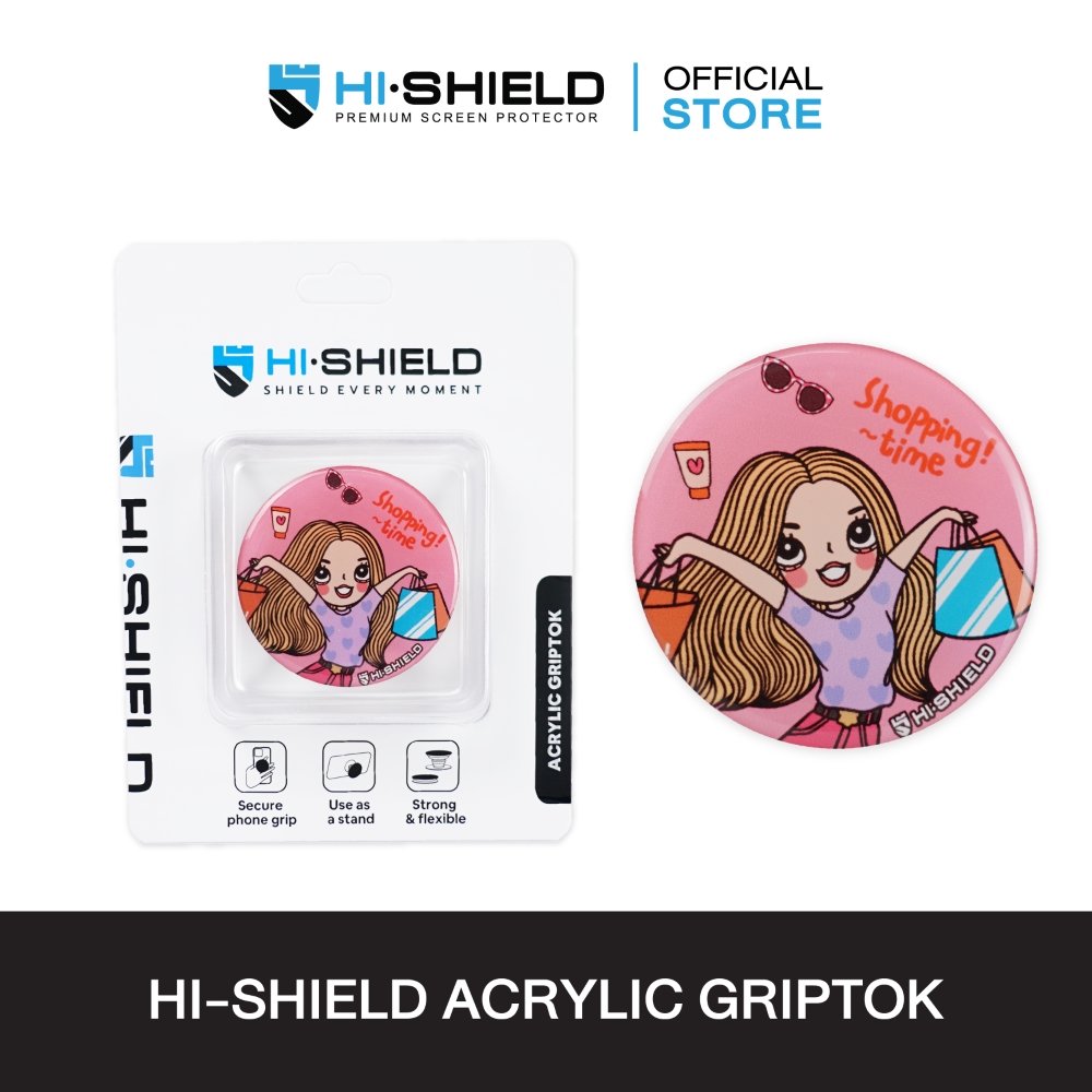 HISHIELD ACRYLIC GRIPTOK GLITTER GIRL9 hishieldgadget