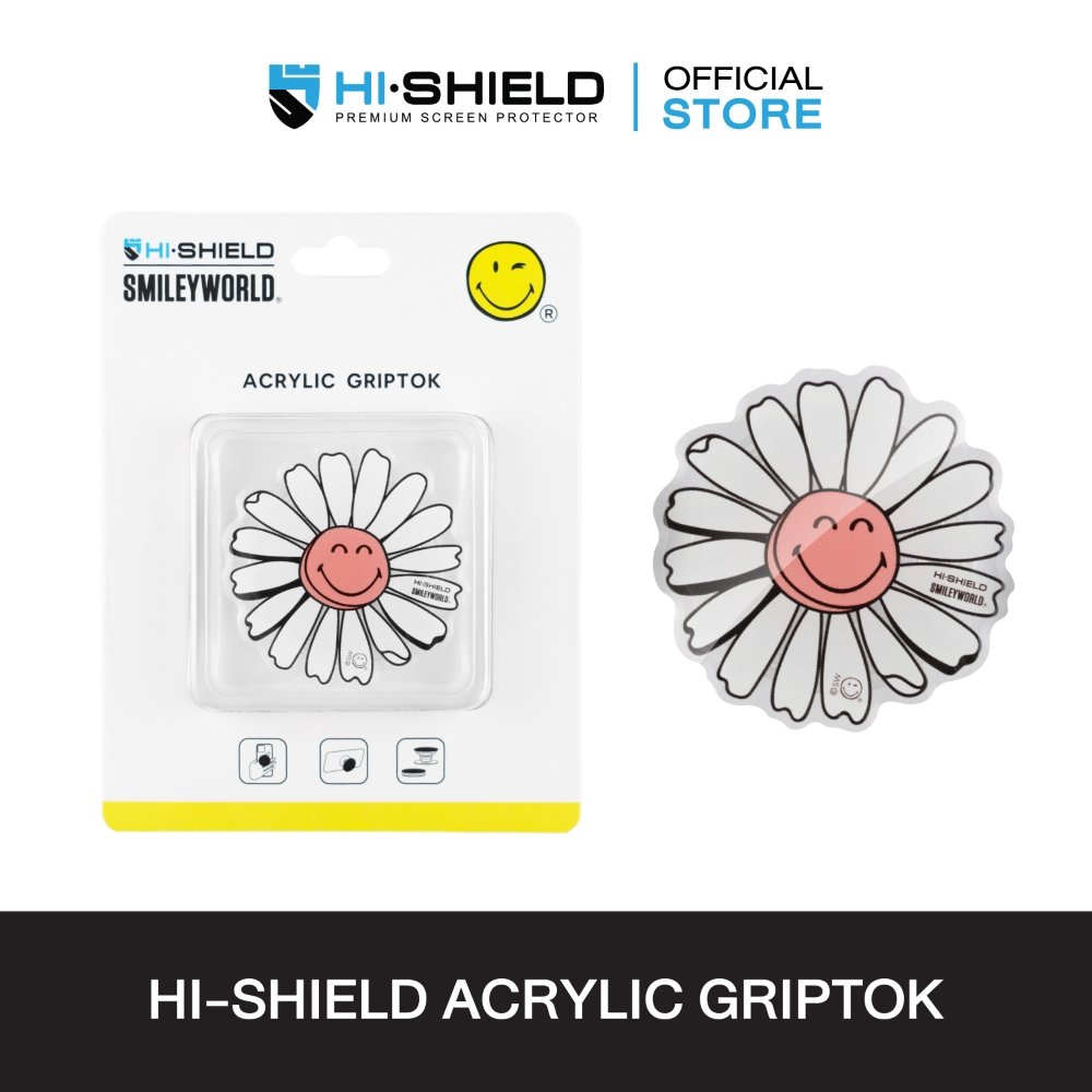 HISHIELD ACRYLIC GRIPTOK SMILEYWORLD DAISY PARTY 001