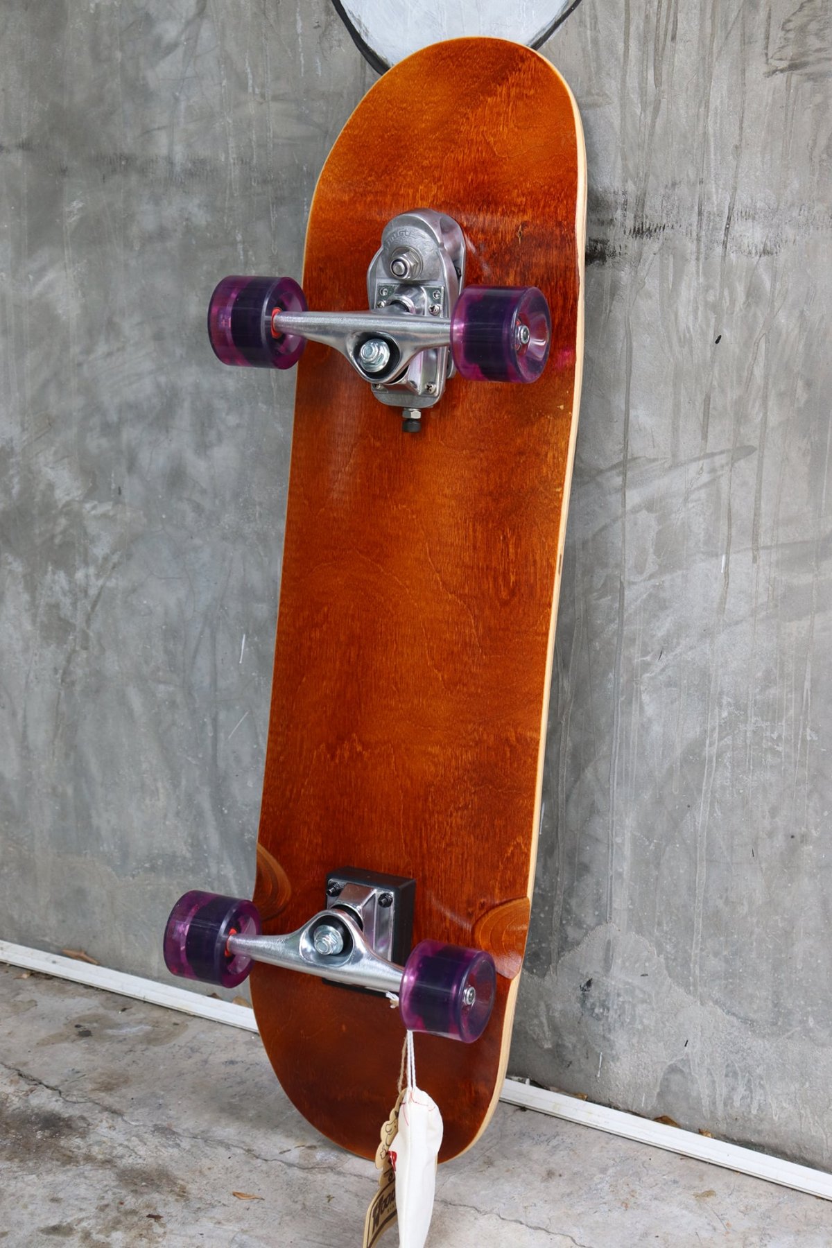 SURF SKATE WOODY PRESS Thruster 2 System 32” / Brown - fusionmusic