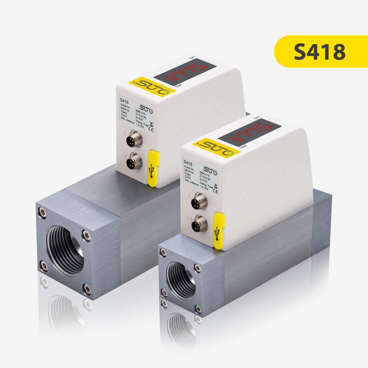 Led Compact Flow S418 Compact Flow Sensor for Compressed Air and Gases