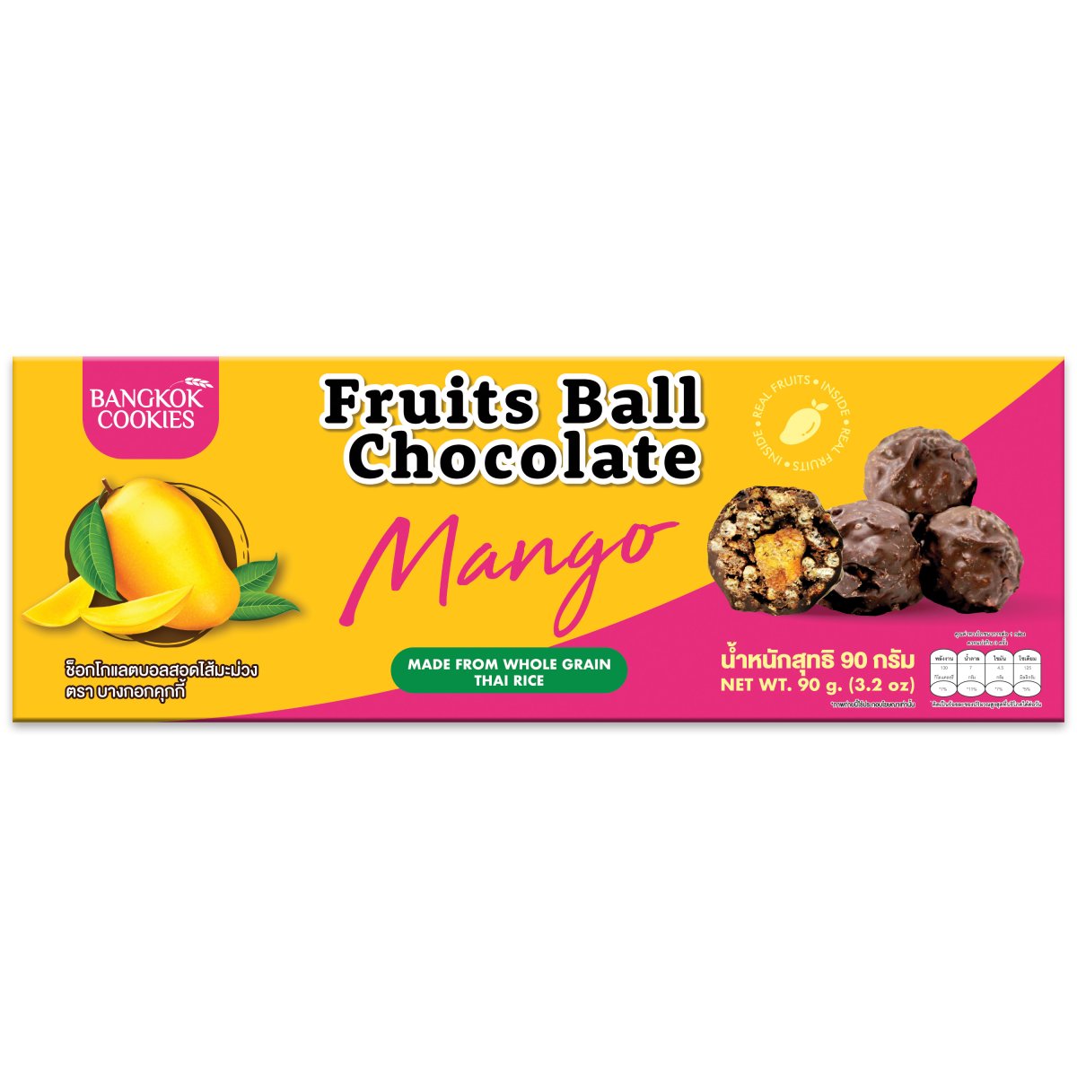 BKC Thai Rice Cracker Chocolate Mixed Mango