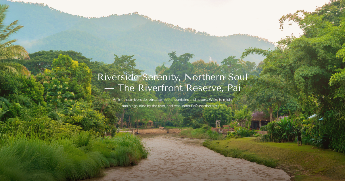 One Bedroom Riverfront Reserve | Riverside Suite in Pai
