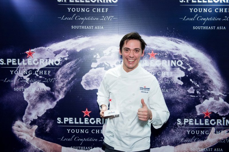 Jake Kellie จากห้องอาหาร Burnt Ends ประเทศสิงคโปร์ ชนะการแข่งขัน S.Pellegrino Young Chef 2018 