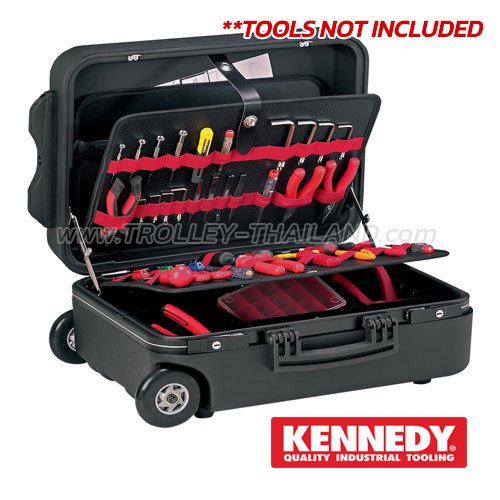 KEN-593-2700K กระเป๋าเครื่องมือทรงเจมส์บอนด์ (มีล้อลาก) Hi-Impact Tool Case