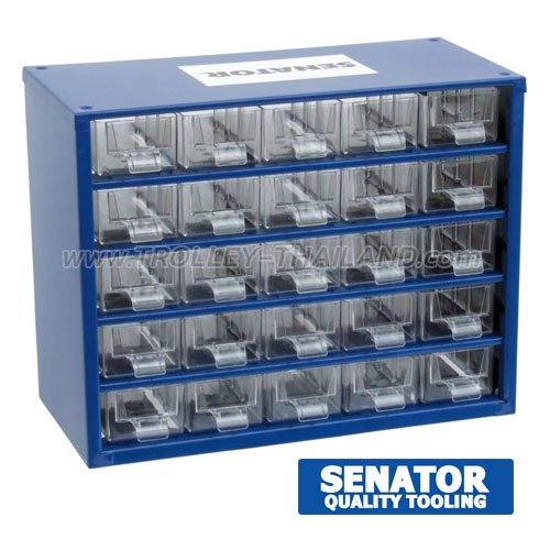 SEN-593-5120K กล่องเครื่องมือพลาสติกมีลิ้นชัก กล่องเก็บอะไหล่ (สีน้ำเงิน) SERVICES CASES