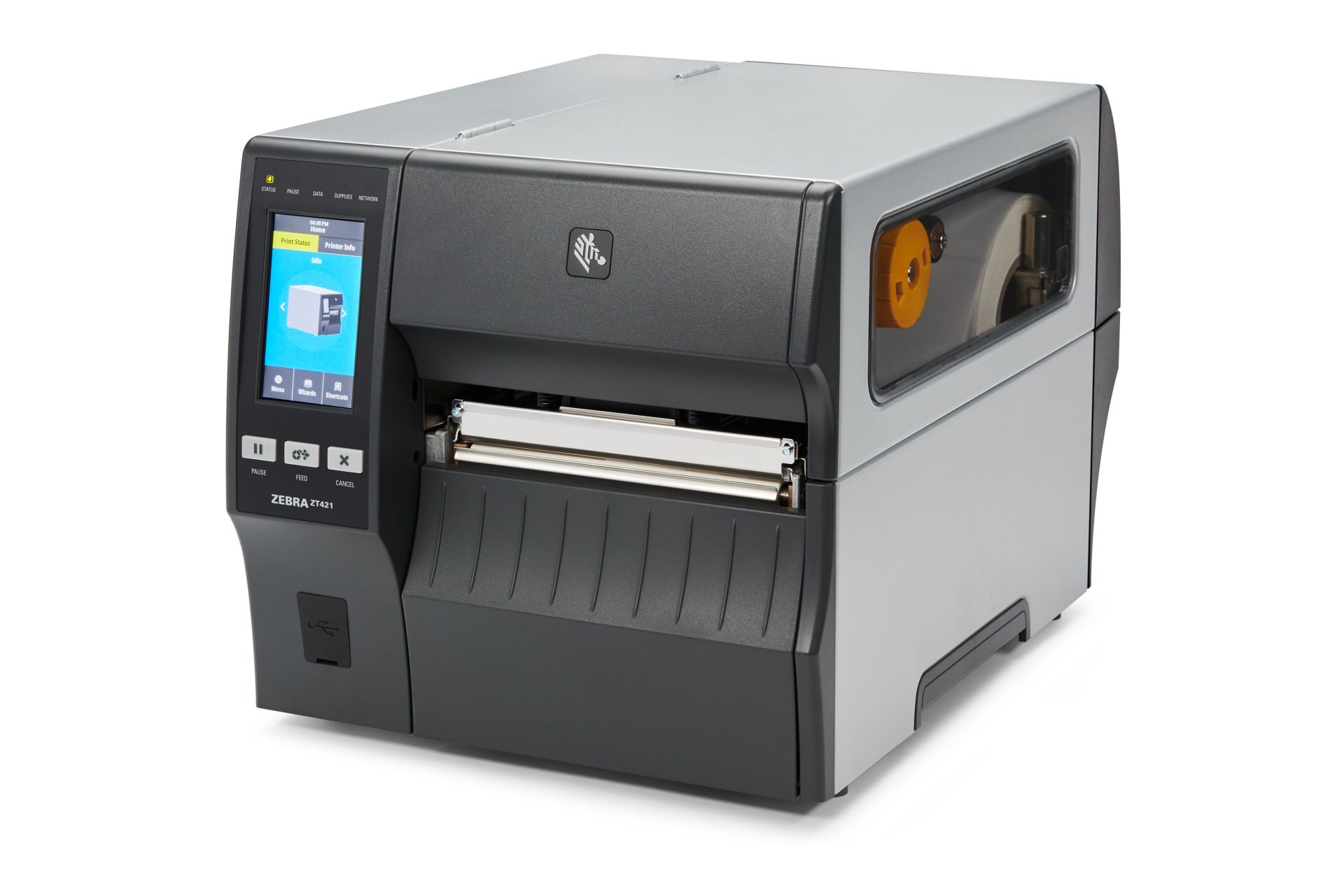 ปริ้นเตอร์, เครื่องพิมพ์อุตสาหกรรม, Industrial Printer, Zebra, Zebra ZT421, ZT421, ZT400 Series, ZT42162-T0P0000Z