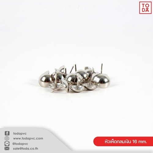Silver pins 16 mm.