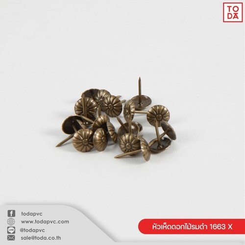 Black Flowers pins 1663 X