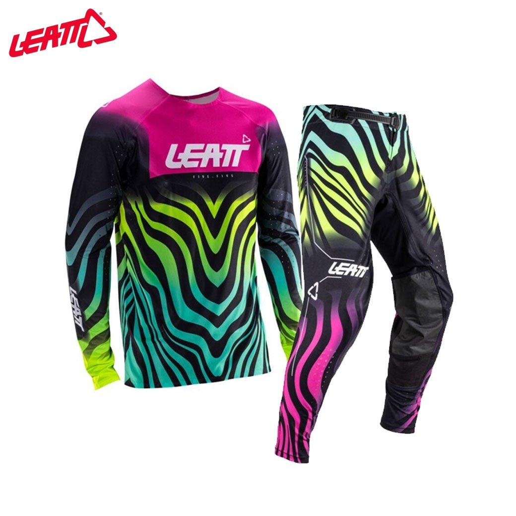 LEATT MOTO 5.5 I.K.S JERSEY&PANT TIGER PINK V26