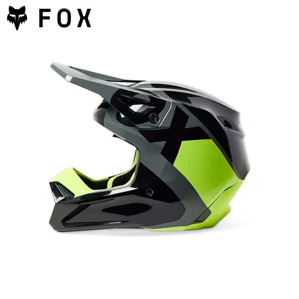 FOX V1 XPOZR HELMET, DOT/ECE BLACK/GREY