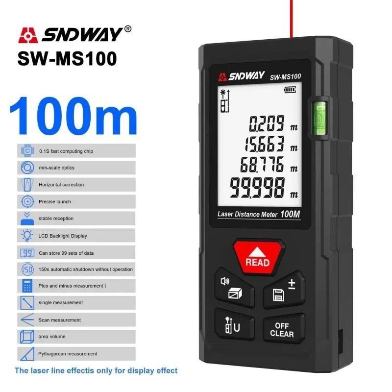 SNDWAY SW Series Laser Distance 40 60 70 80 100 120