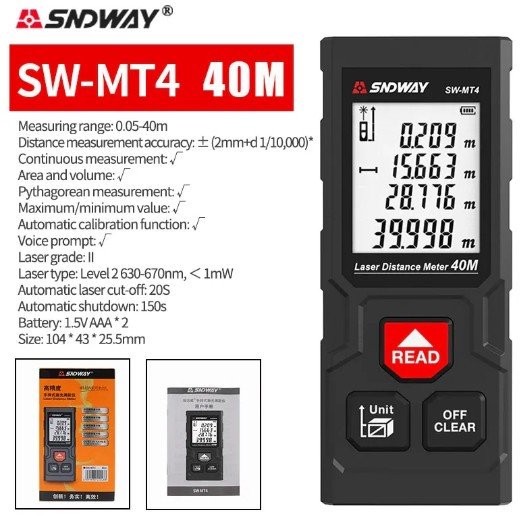 SNDWAY SW Series Laser Distance 40 60 70 80 100 120
