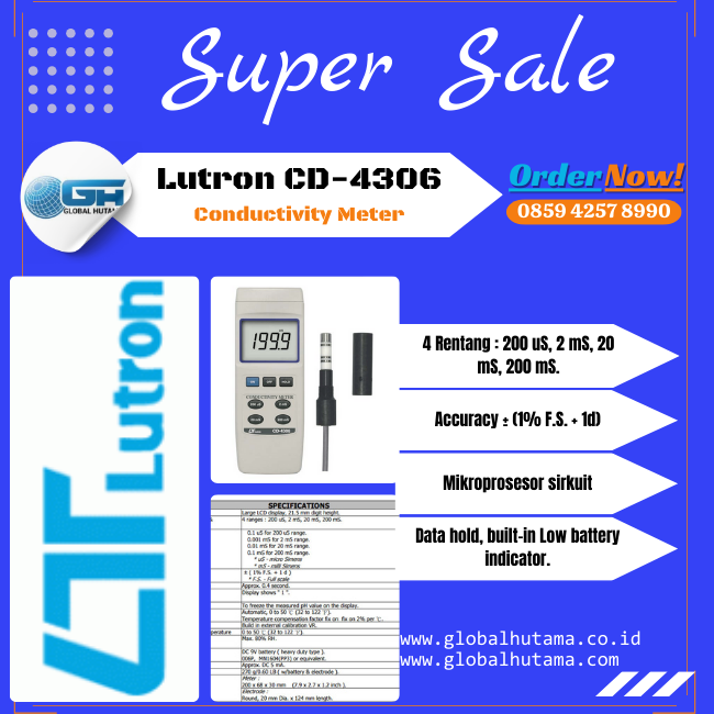 Lutron CD-4306 Conductivity Meter