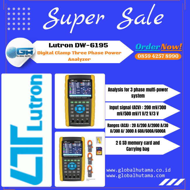 Lutron DW-6195 Three Phase Power Analyzer