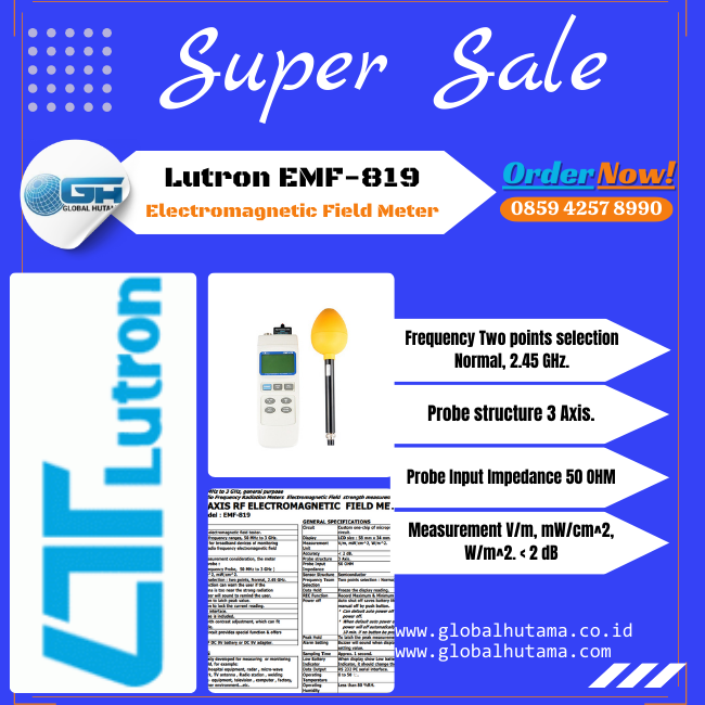 Lutron EMF-819 Electromagnetic Field Meter