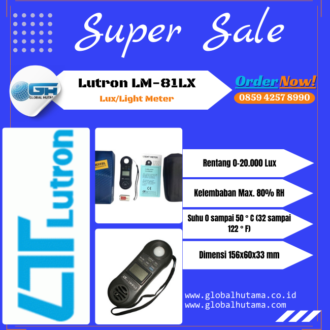 Lutron LM-81LX Lux/Light Meter