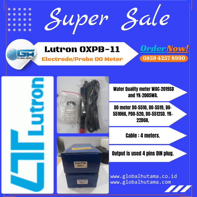 Lutron OXPB-11 Electrode/Probe DO Meter