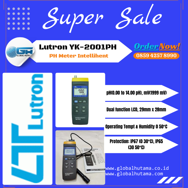 Lutron YK-2001PH  PH Meter Intellihent