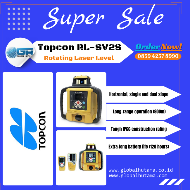 Rotating Laser Level Topcon RL-SV2S