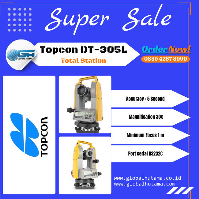 Digital Theodolite Topcon DT-305L