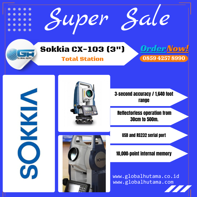 Sokkia CX-103 Total Station 3"