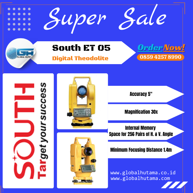 South ET 05 Digital Theodolite