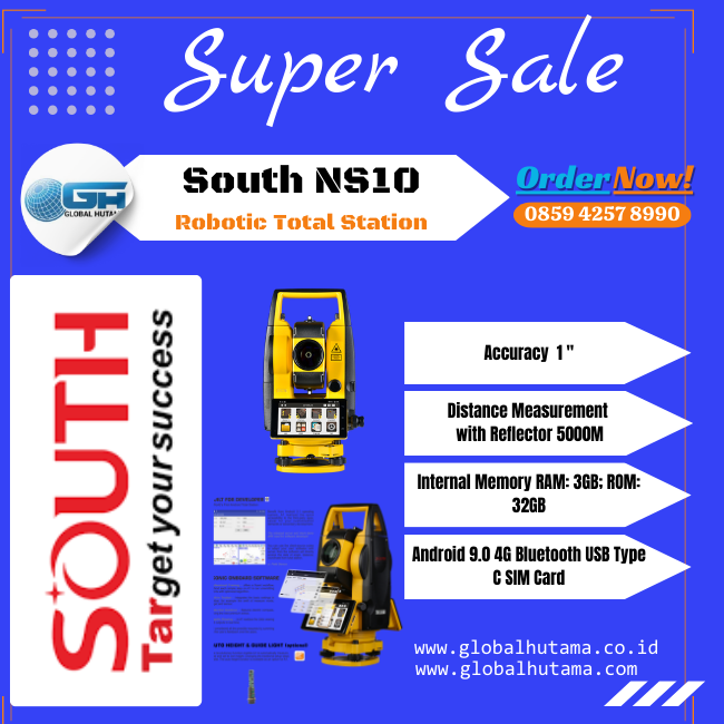 South NS10 Robotic Total Station