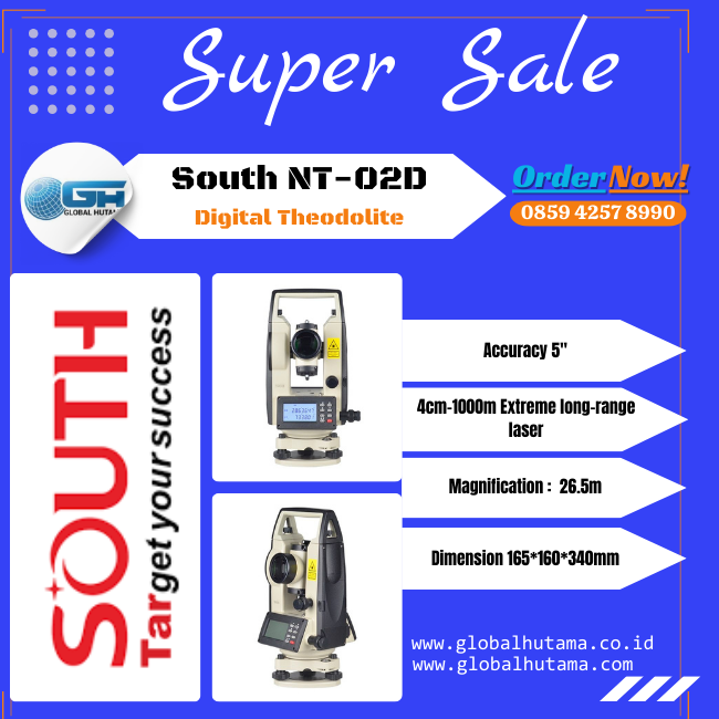 South NT-02D Digital Theodolite