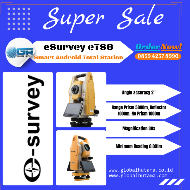 eSurvey eTS8 Smart Android Total Station