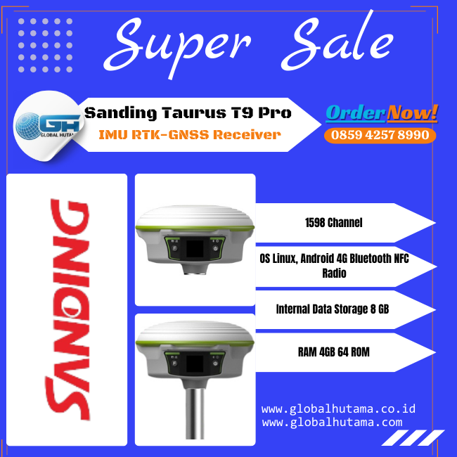 Sanding Taurus T9 Pro RTK-GNSS Receiver