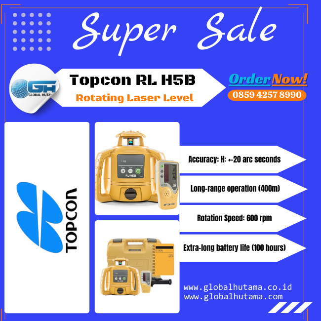 Topcon RL H5B Rotating Laser Level