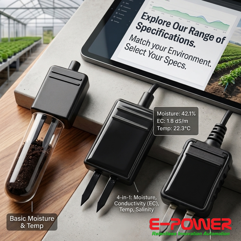 CE RS485 Output Small Size Fiberglass Short Probe Soil EC Sensor