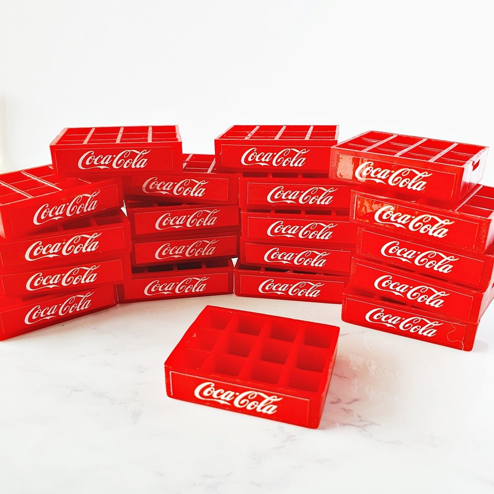 Set 5Pcs. Coca-Cola Coke Crate Tray Miniatures Collectibles