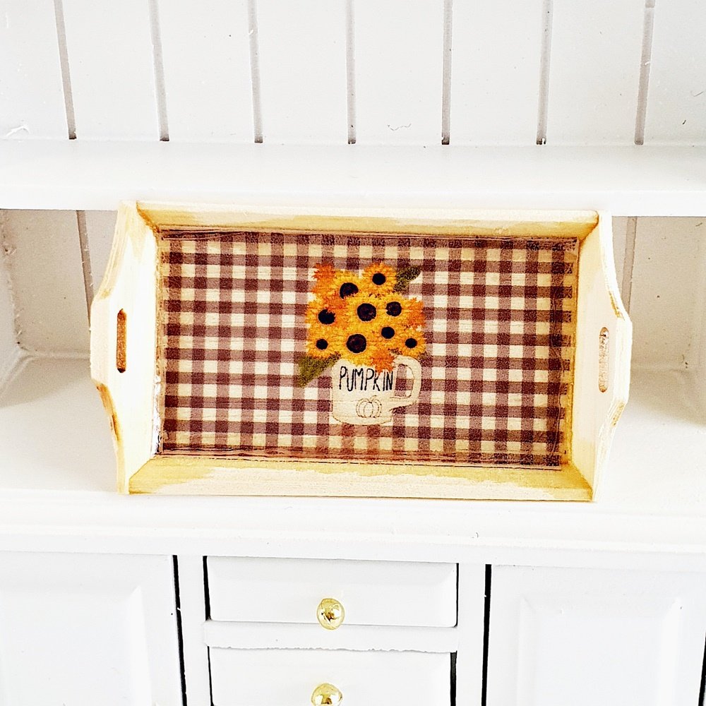Sunflowers Wooden Wood Serving Tray