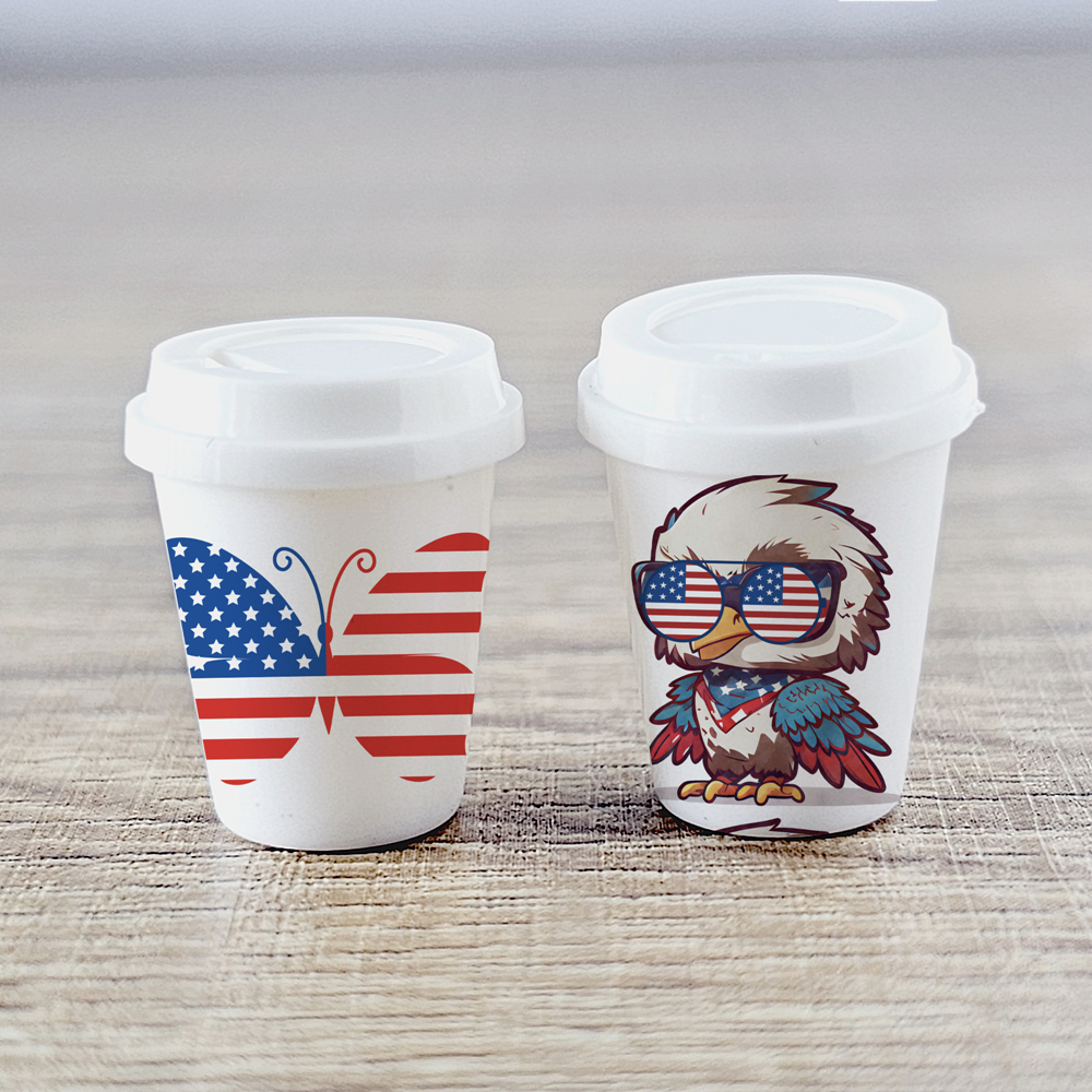 Takeout Coffee Cups Independence Day Design