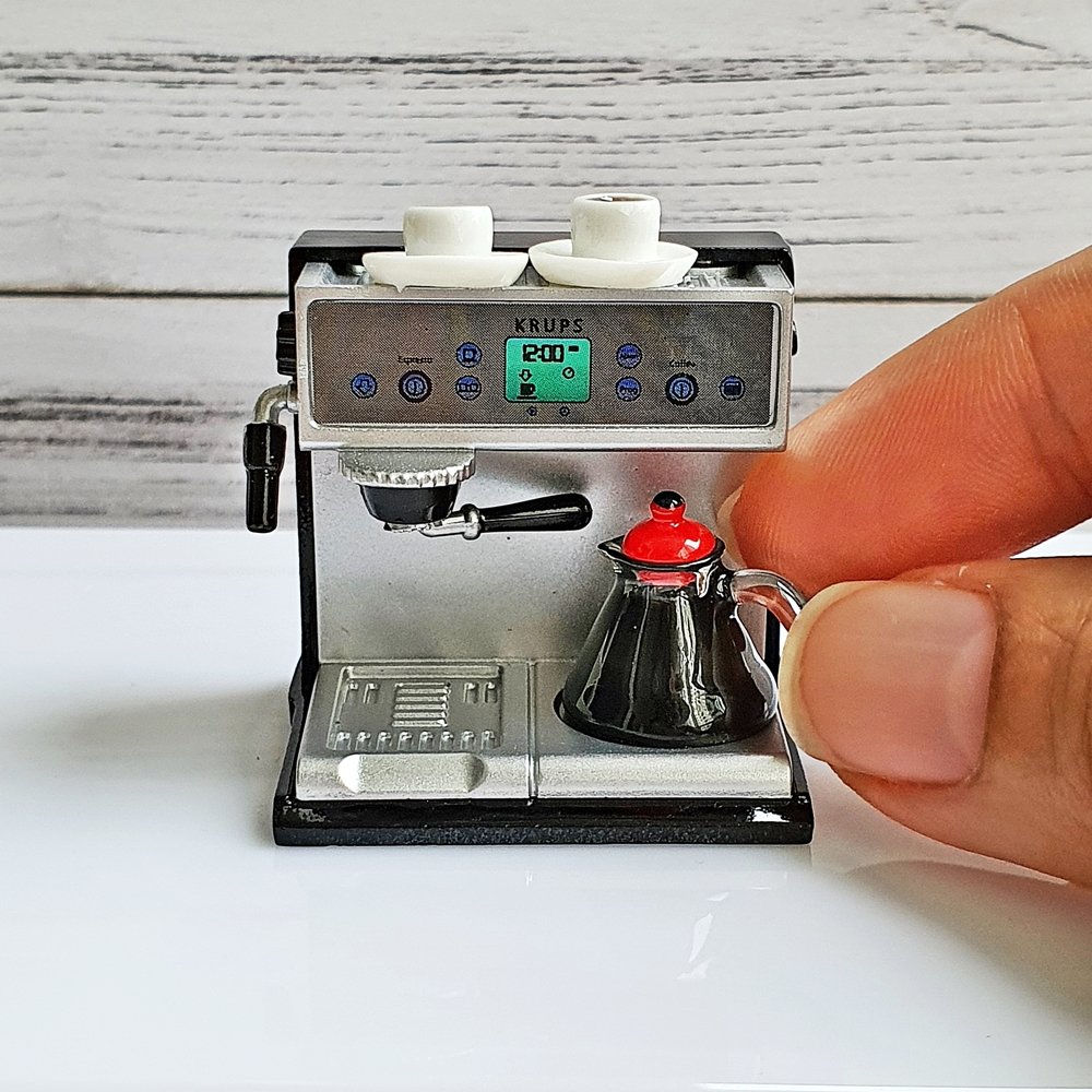 Dollhouse Miniature Kitchenware Electric Coffee Maker Set