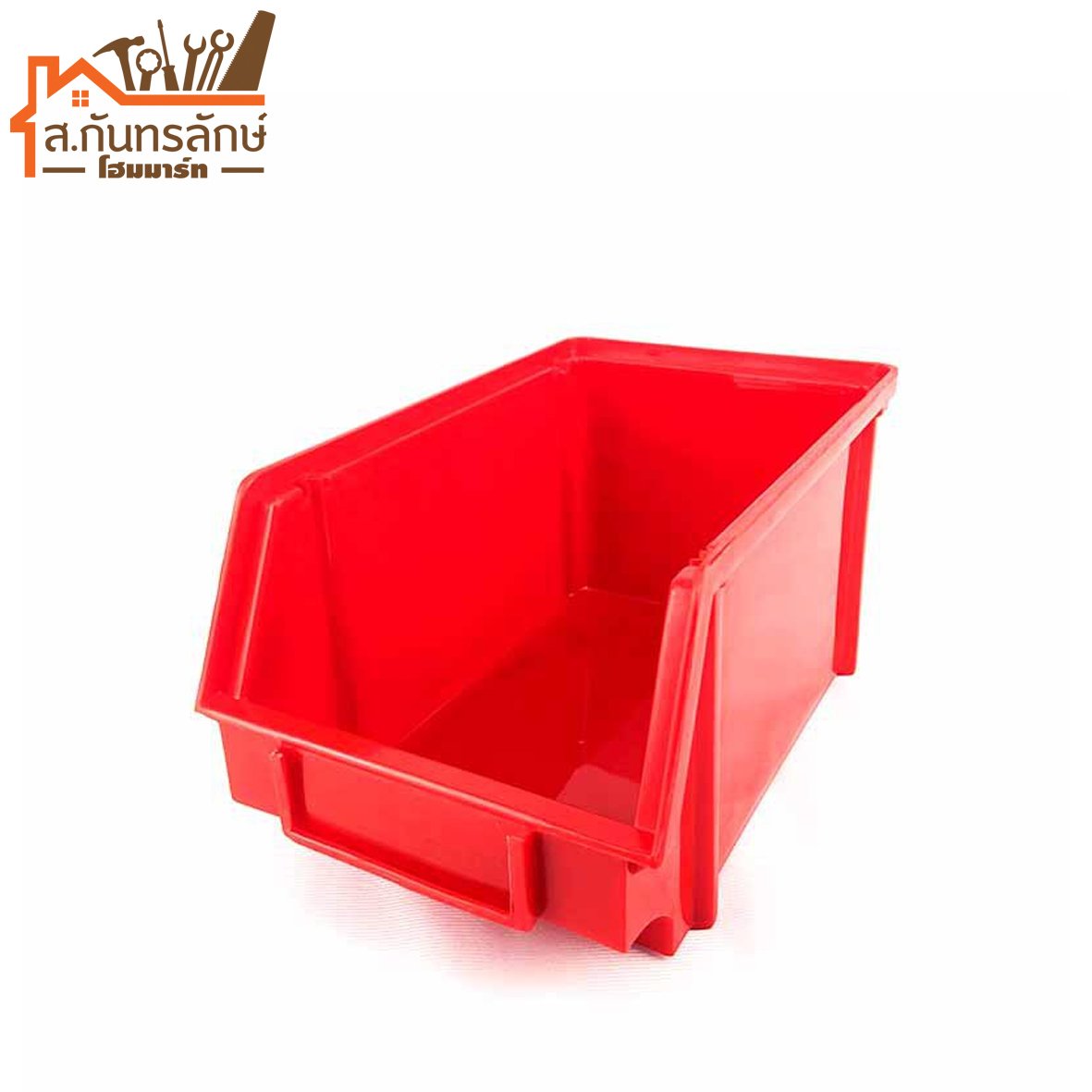 กล่องพลาสติก 15x23x12 CM. สีแดง