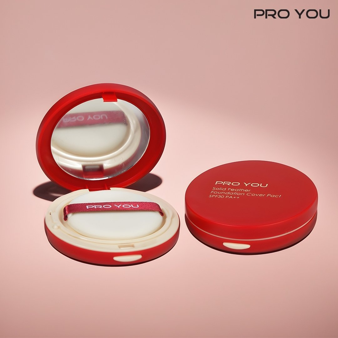 Pro You Solid Feather Foundation Cover Pact Spf 30 Pa++ No.1 (12g)