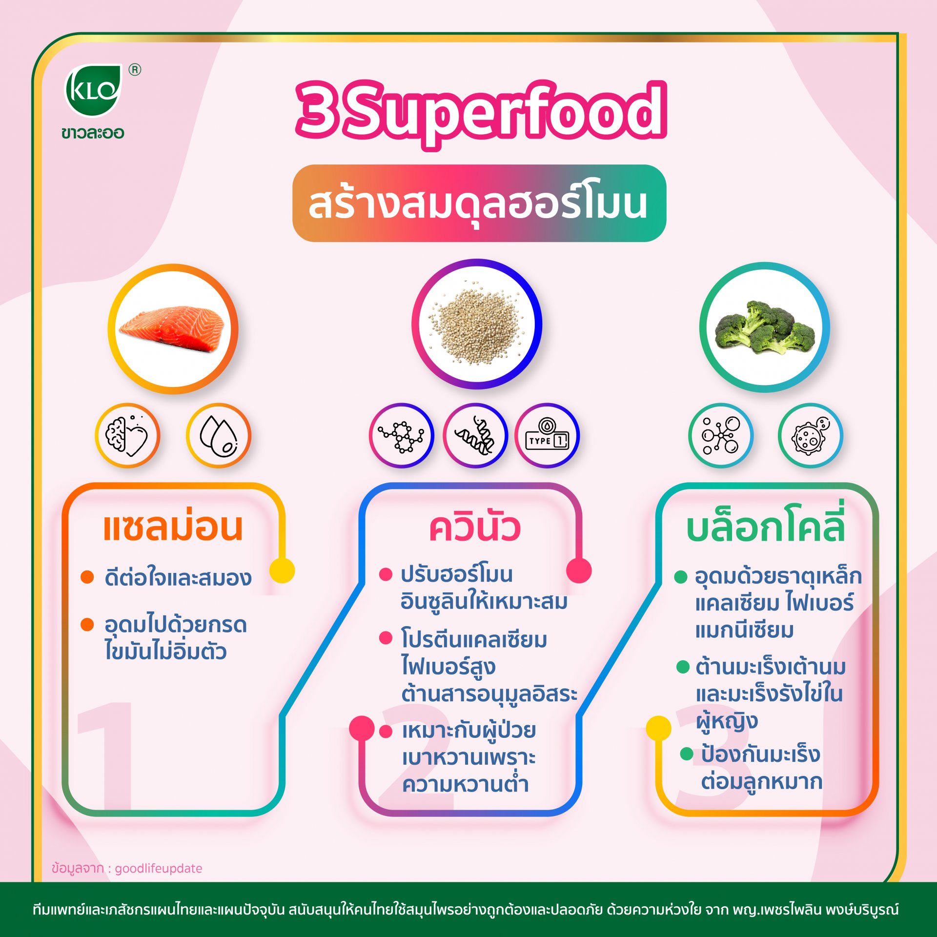 3 Superfood balances hormones