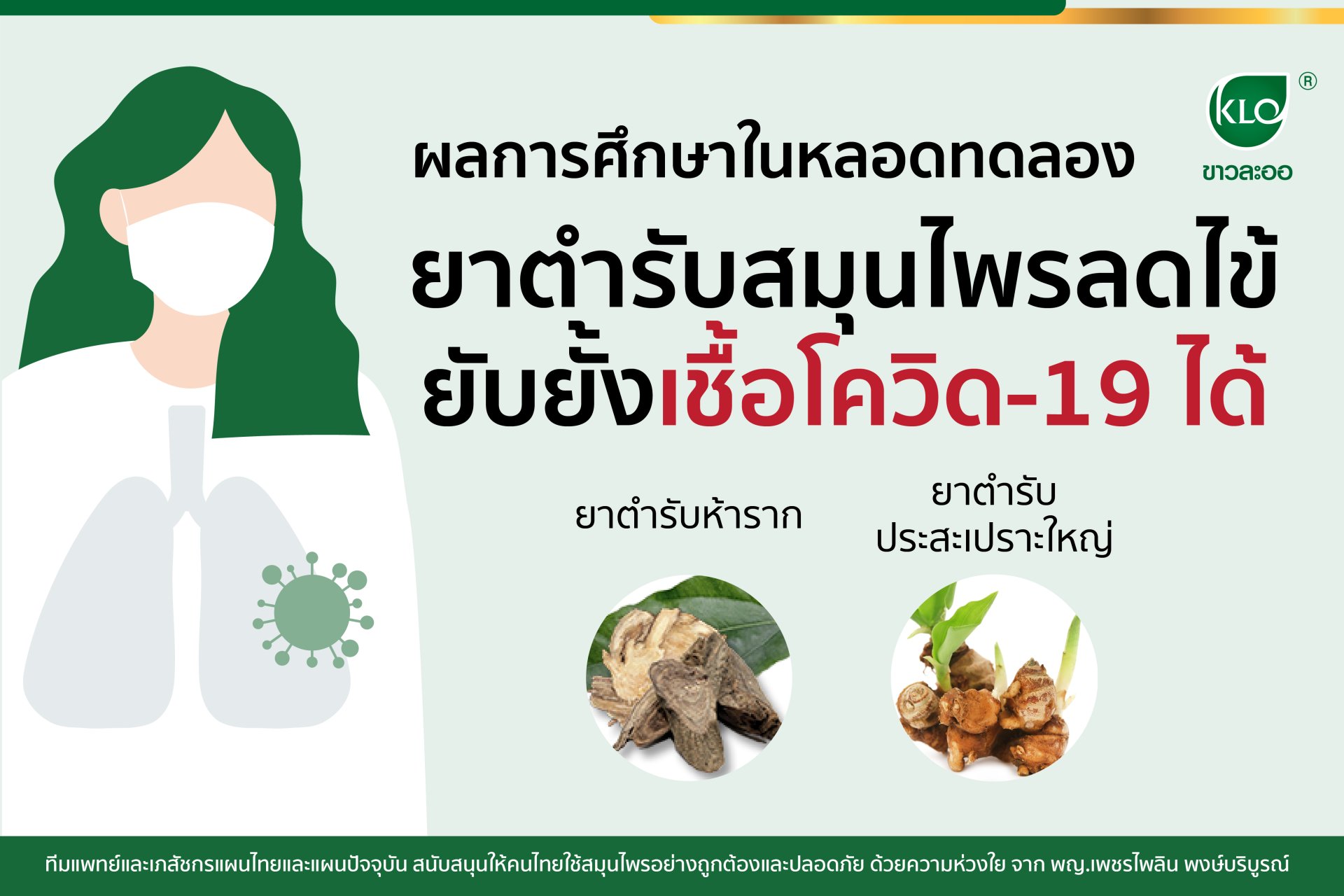 results of in vitro studies herbal medicine to reduce fever Can stop the spread of COVID-19