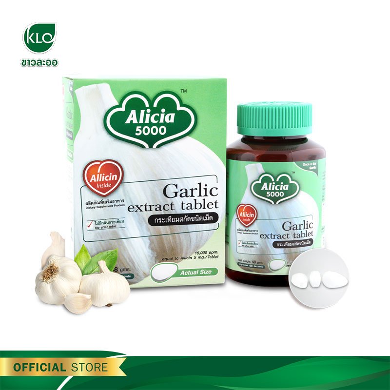 Khaolaor Alicia 5000 Garlic Extract Tablet 60 Tablets/Box